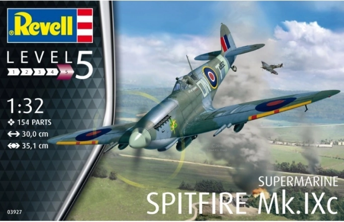 Maquette en plastique de l’avion Spitfire Mk.IXC à assembler