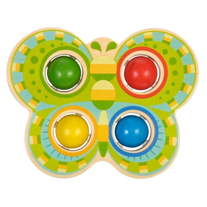 Lucy & Leo Vlinder - houten hamerbank 4 ballen