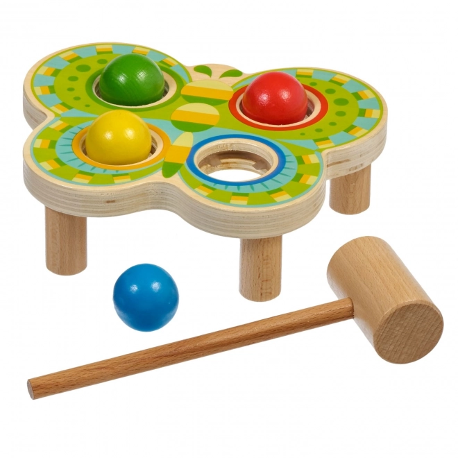 Lucy & Leo Vlinder - houten hamerbank 4 ballen