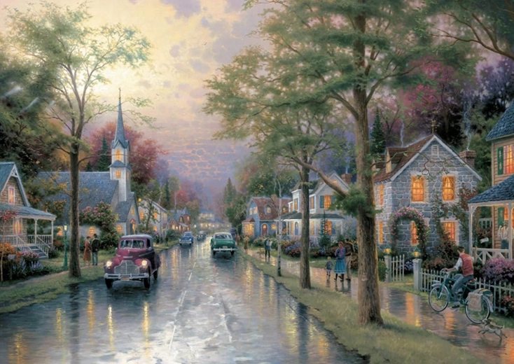 SCHMIDT Puzzle Morning in the Hometown – 1000 Pieces