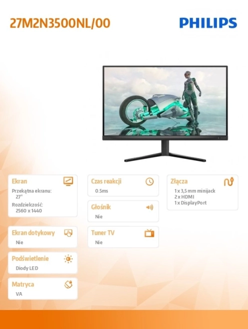 Monitor 27 inch Snelle VA 180Hz HDMIx2 DP
