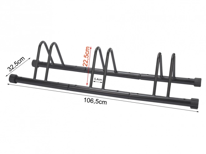 Support pour 3 vélos à rangement