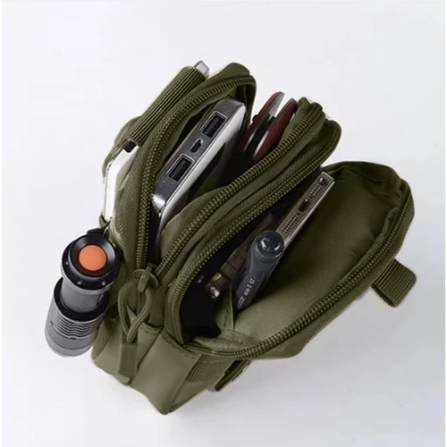 Tactische heuptas + riem groen Trizand 24322