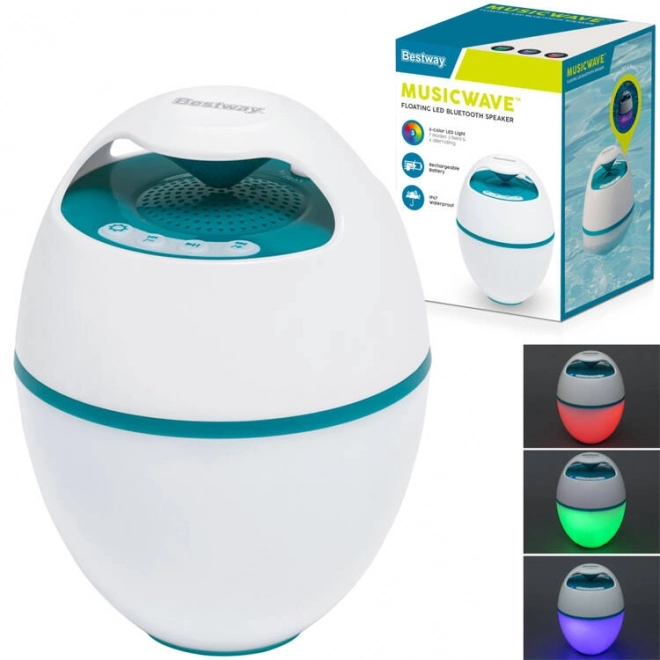 Bestway drijvende luidspreker MusicWave met Bluetooth en LED-licht