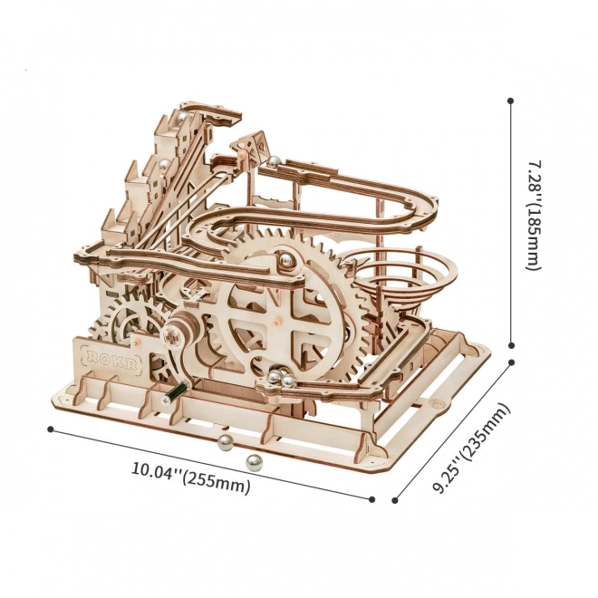 Houten 3D-puzzel Rokr Knikkerbaan Parkour