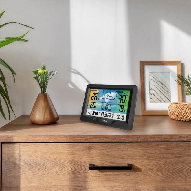 Draadloos weerstation GB540N comfortindicator, vochtmeting, maanfase, klok met DCF-systeem