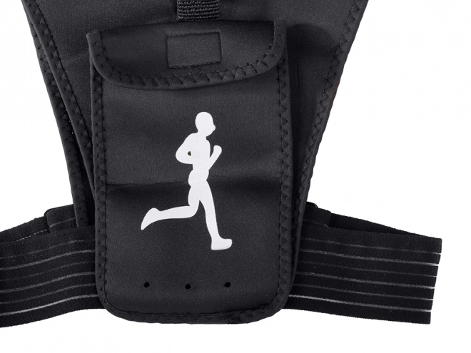 Veste de course sportive avec éléments réfléchissants et support pour téléphone