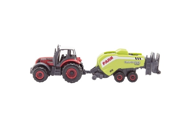 Set van boerderijtractoren en accessoires