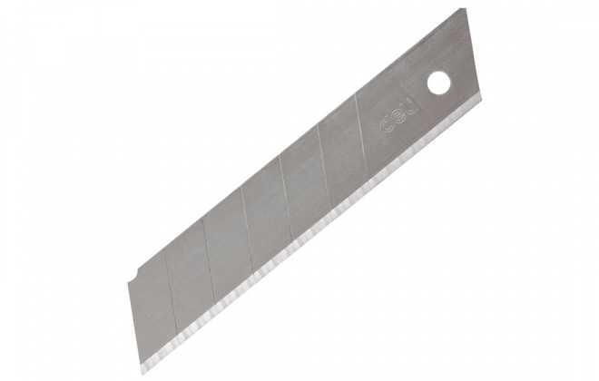 Mes 25 mm 10 stks meskop Deli Tools EDL-DP05 (zilver)