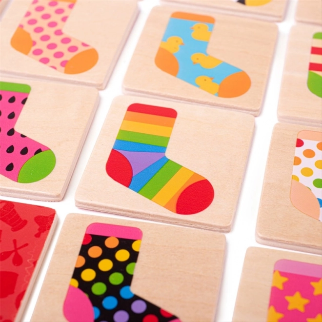 Houten Memory met Sokken voor Kinderen