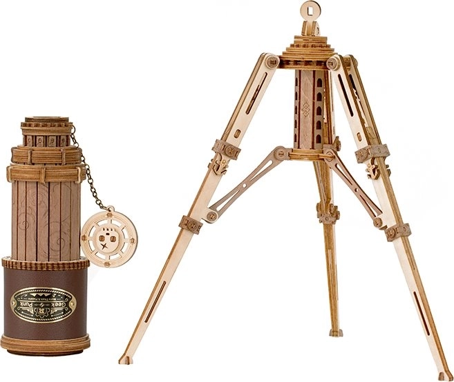 ROBOTIME Rokr Houten Model van een Monoculaire Telescoop