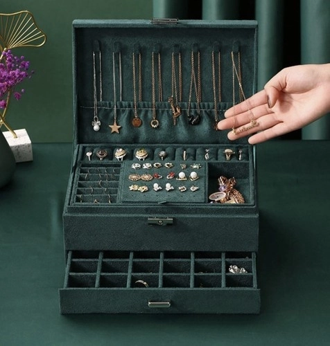 Elegant Green Jewelry Box