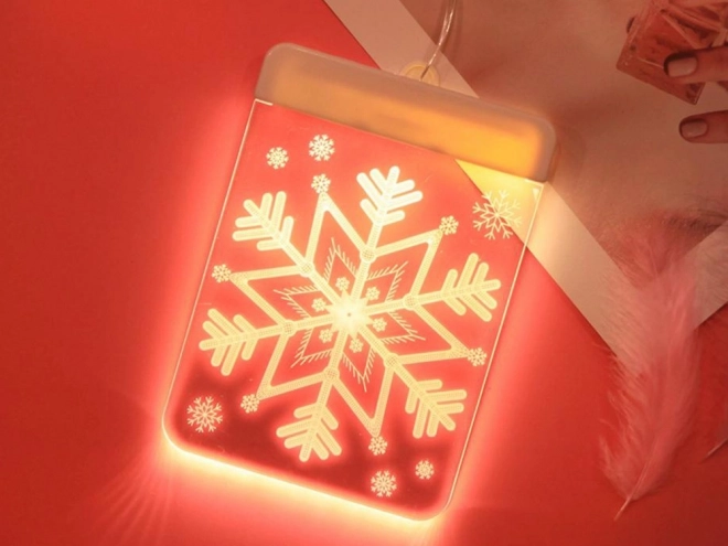 Weihnachtliche LED-Verglasungsleuchte für Fenster