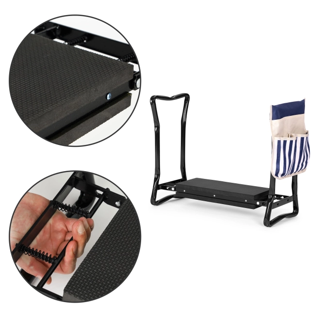 Klappbarer Gartenhocker 2-in-1