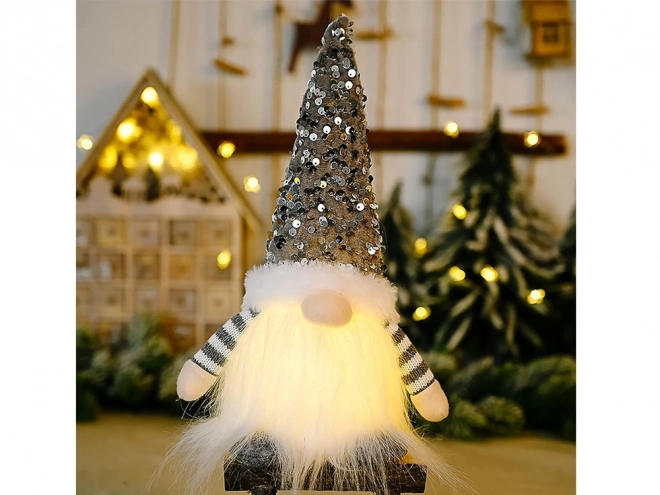 Kerstkabouter met LED-buik
