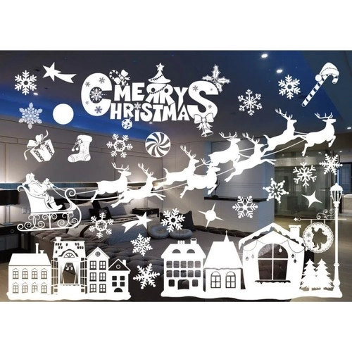 Ruhhy Kerststickers voor op het raam 22305
