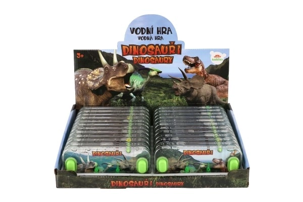 Jeu d'eau casse-tête 15,5x7cm plastique dinosaure 4 types 24 pcs dans une boîte