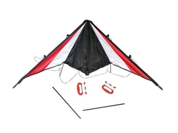 Kleurrijke vlieger van nylon 130x65 cm
