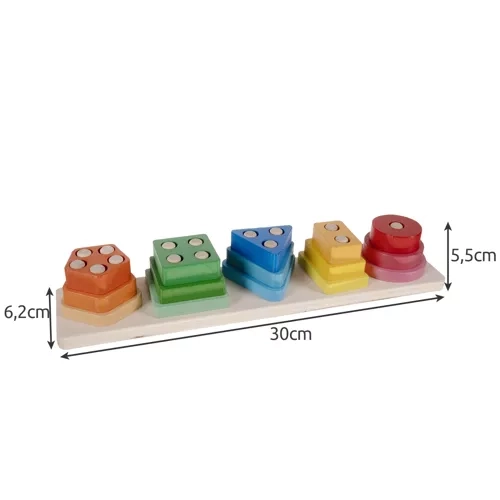 Kruzzel houten sorteerpuzzel 22492