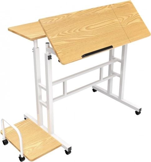 Seitliche Ablage und Mobilität auf Rollen