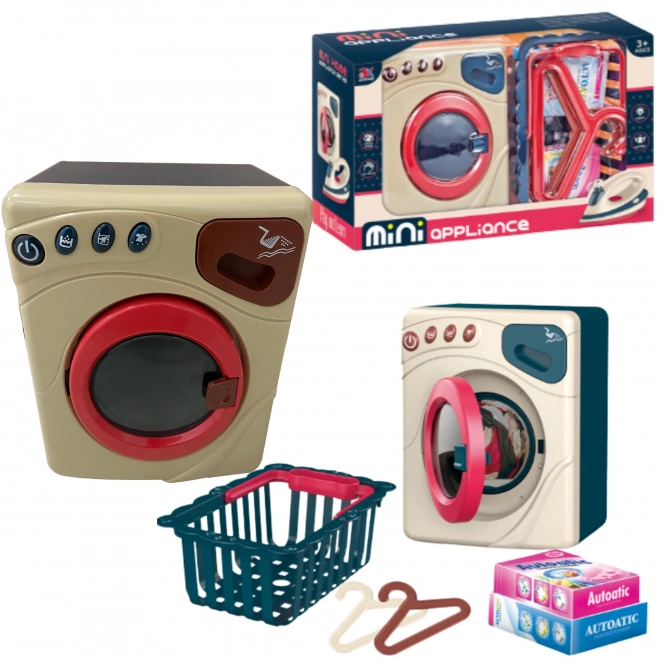 Wasmachine en wasmand - speelgoed met geluid en licht