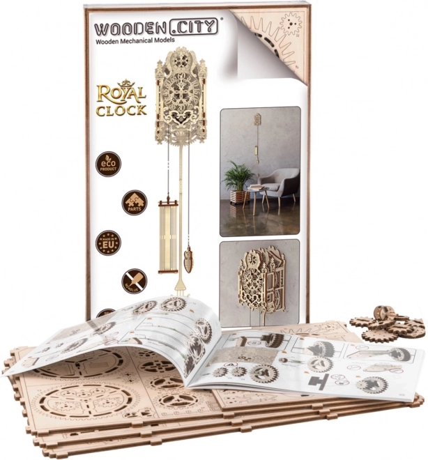 Houten 3D puzzel Koninklijke klok