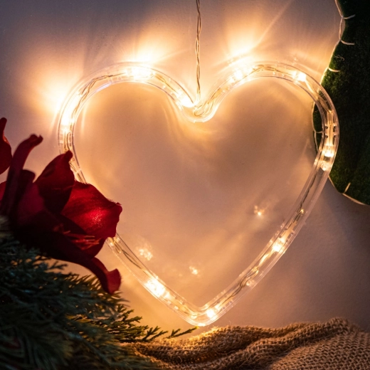 LED lichtgevend hart Kerstdecoratie
