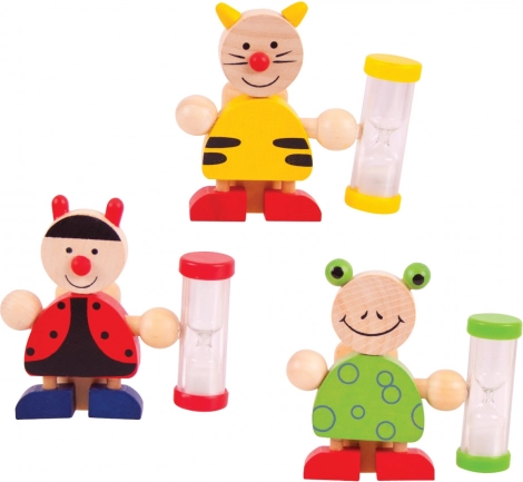 Zahnbürstenhalter mit Sanduhr für Kinder