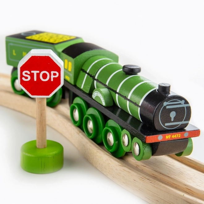Bigjigs Rail Houten Replika Locomotief Flying Scotsman