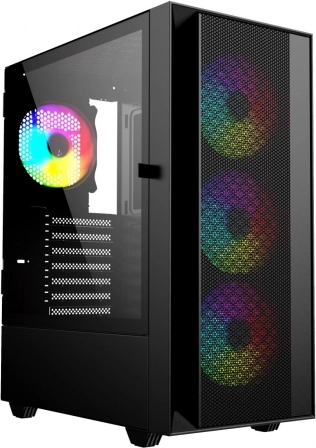PC-Gehäuse Midi-Tower Fornax 4000 ARGB Schwarz