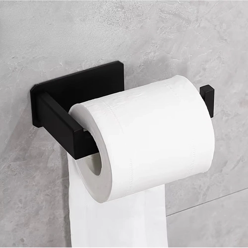 zwarte loft toiletpapierhouder voor aan de muur