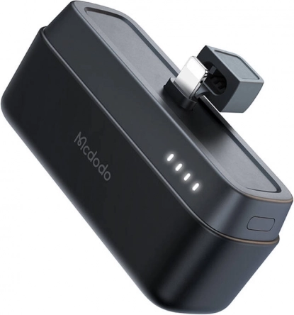 Mcdodo powerbank 5000 mAh, 20W met Lightning-connector (zwart)