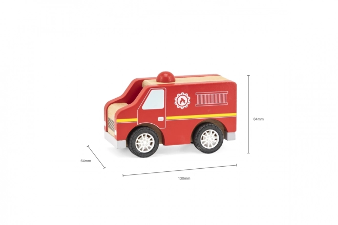 Houten brandweerauto Viga