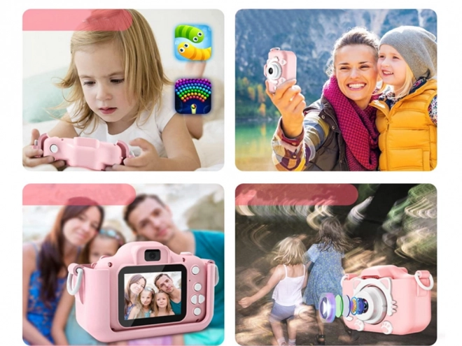 Digitale camera voor kinderen in de vorm van een katje
