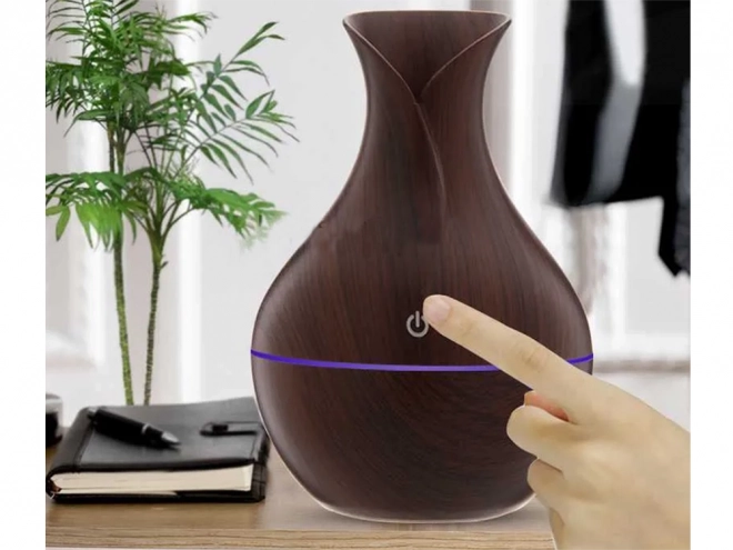 Modern aroma diffuser and air humidifier with RGB lighting USB