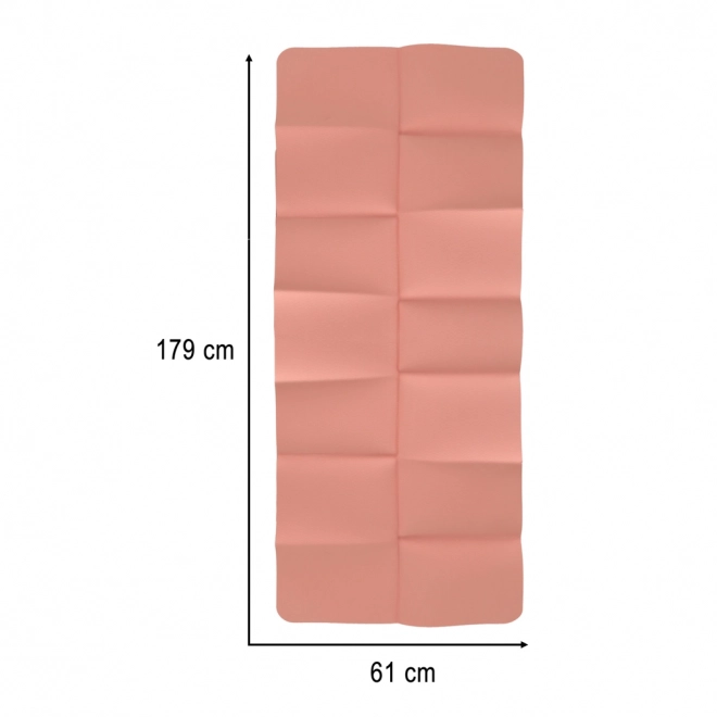 Tapis pliable pour la pratique du yoga 183x61x0,4 cm rose