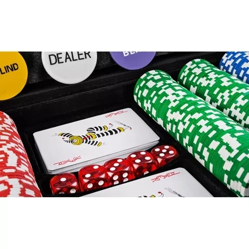Poker Spielset 500 Chips in Aluminiumkoffer