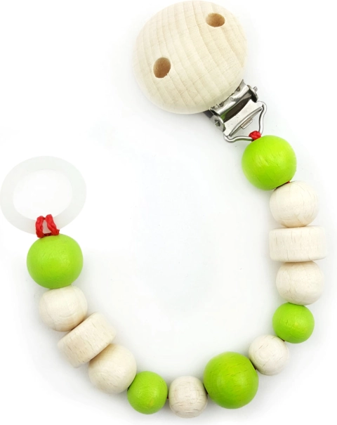 Hess pacifier clip light green