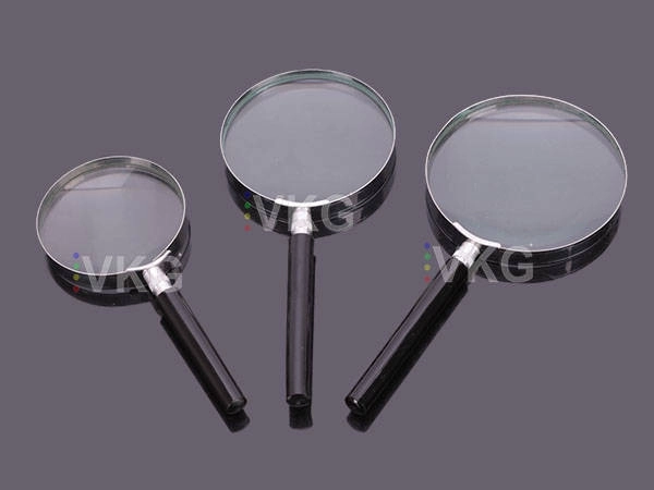 Klassieke metalen loep 75 mm