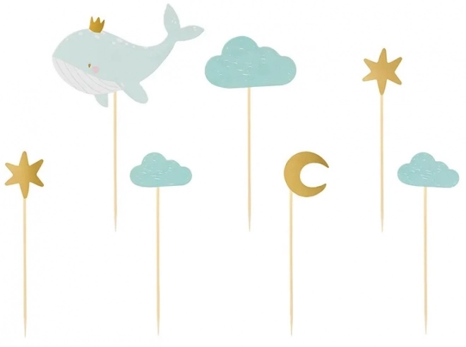 Cupcake decoratie - Walvis