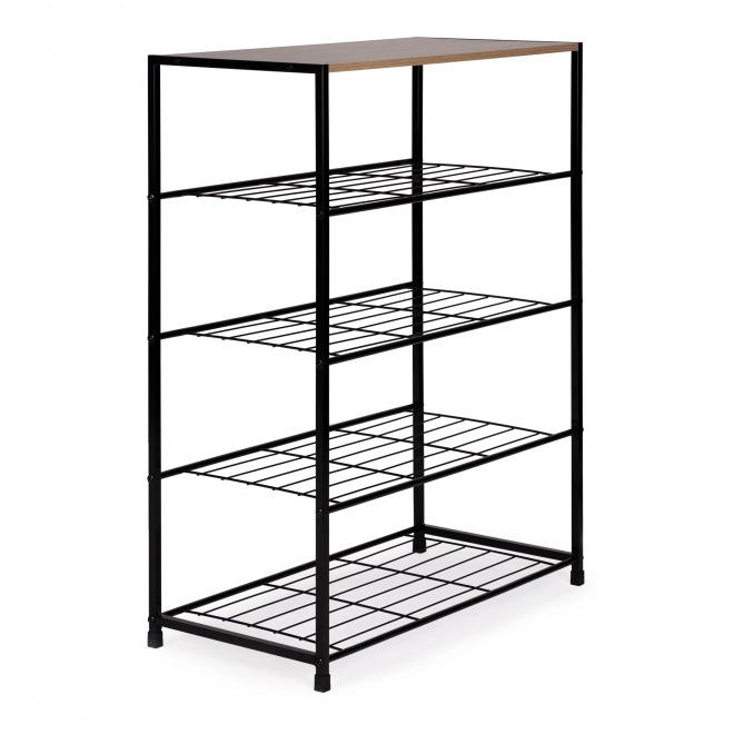 Elegant schoenenrek van massief hout LOFT