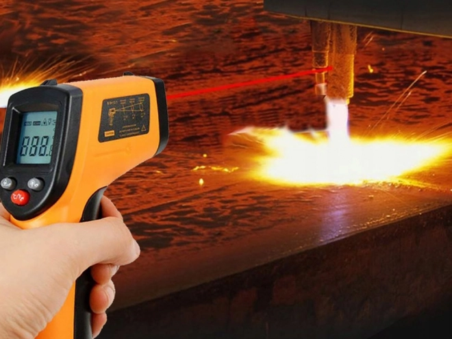 Contactloze laserthermometer -50 +380°C