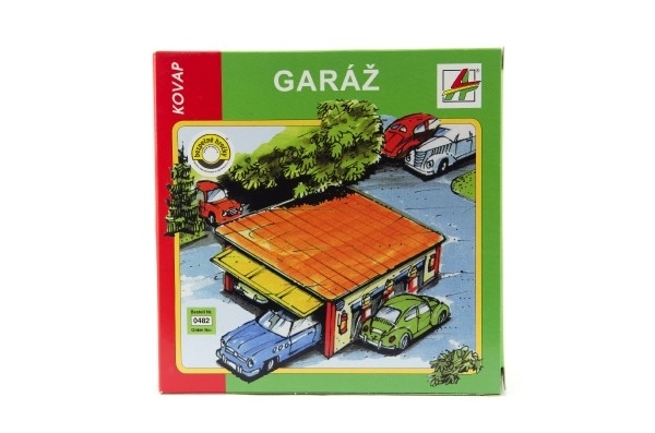 Garage en métal 15x6x13cm dans une boîte Kovap