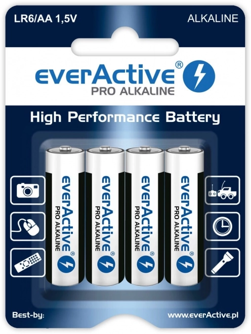 Alkaline batterijen AA 4 stuks