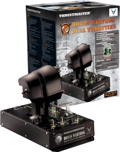 Joystick HOTAS WARTHOG für PC mit dualen Schubhebeln