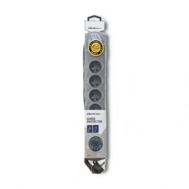 Overspanningsbeveiliging Quick Switch, 6 stopcontacten, 1,8 m, grijs