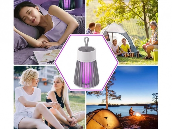 Lampe UV anti-insectes avec piège électrique