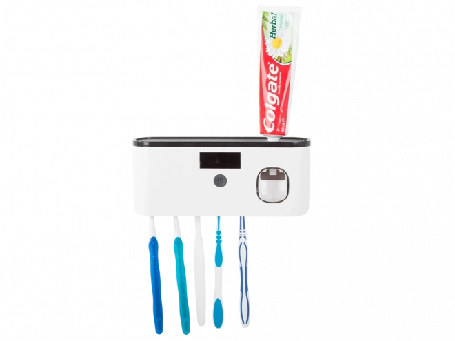 Hangende tandenborstelhouder met UV-sterilisator