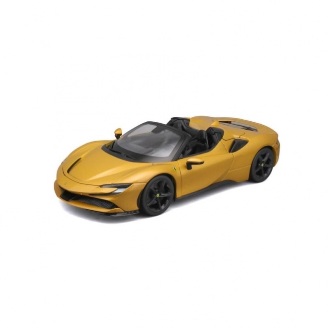 Bburago Ferrari SF90 Spider op schaal 1:18 - geel