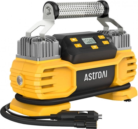Compresseur double ASTROAI AIRUN T2 160 PSI pour pneus lourds